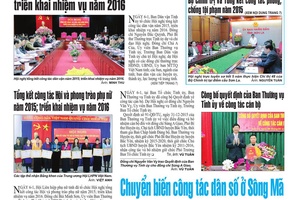 Báo Sơn La, Thứ 5 ngày 7-1-2016