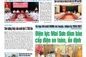 Báo Sơn La, Thứ 5 ngày 30-6-2016