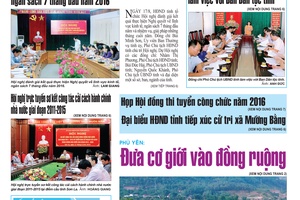 Báo Sơn La, Thứ 5 ngày 18-8-2016