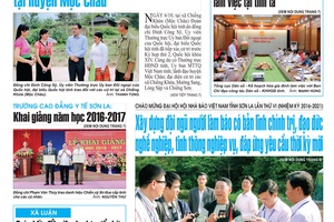 Báo Sơn La, Thứ 6 ngày 7-10-2016
