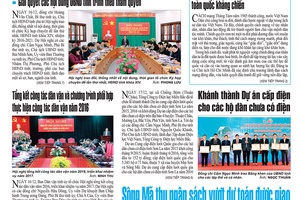 Báo Sơn La, Thứ 2 ngày 19-12-2016