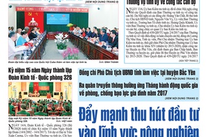 Báo Sơn La, Thứ 5 ngày 15/6/2017